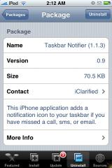 Taskbar Notifier - in installer