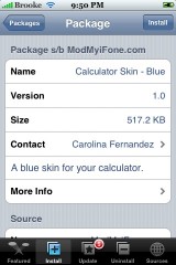 Calculator Skin - Blue