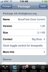 BossPrefs Dock Control 1.0