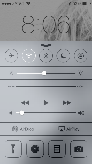 Control center before